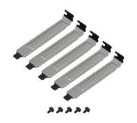 sourcing map 5PCS PCI Slot Cover Dust Filter, Blanking Plate Ventilation Deflector Bracket Expansion with 5 Screw for Computer Cases