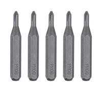 sourcing map 5pcs PH00 Phillips Screwdriver Bit 5/32" Hex Shank 28mm Length S2 Steel Magnetic Cross Head Hex Screw Driver Bits for Electric Manual Screwdrivers Precision Repair