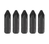sourcing map 5pcs PH2 Phillips Screwdriver Bit 5/16" Hex Shank 32mm/1.26" Length Magnetic Cross Head Hex Bits S2 Steel Screw Driver Bit for Impact Electric Screw Driver Power Tools, Black