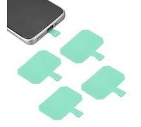 sourcing map 5pcs Phone Tether Tab, Universal Phone Lanyard Patch Octagonal Cell Phones Strap Replacement Part for Most Smartphone Cases, Matcha Green