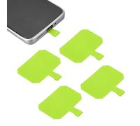 sourcing map 5pcs Phone Tether Tab, Universal Phone Lanyard Patch Octagonal Cell Phones Strap Replacement Part for Most Smartphone Cases, Grass Green