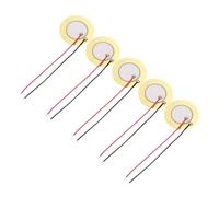 sourcing map 5Pcs Piezoelectric Discs 31mm Acoustic Pickup Transducer Microphones Trigger Buzzer Drum Guitar