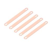 sourcing map 5Pcs Pitch Row 3.6"(90mm) Red Copper Bus Bar Connector for LiFePO4 Cells Busbar Connector, Red Copper Color