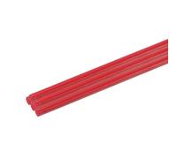 sourcing map 5pcs Plastic Round Rod 3/10 Inch Dia 10 Inch Length Red (POM) Polyoxymethylene Rods Engineering Plastic Round Bars(8mm)