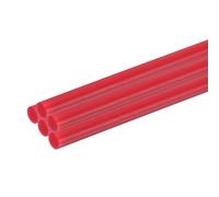 sourcing map 5pcs Plastic Round Rod 6/25 Inch Dia 20 Inch Length Red (POM) Polyoxymethylene Rods Engineering Plastic Round Bars(6mm)