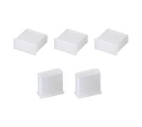 sourcing map 5pcs Plastic USB Cap Port Cover Anti Dust Protector 13mmx5mm for USB 2.0 Clear