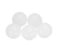 sourcing map 5pcs PP Plastic Bearing Balls 30mm Solid Plastic Balls, G2 Precision Bearing Ball Frosted Surface, White