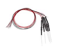 sourcing map 5pcs Prewired 0805 Orange Surface Mounted Devices LED Light Emitting Diode - Dc 6-18v Micro Wired Soldered Mini LED Lights with Resistor