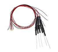 sourcing map 5pcs Prewired 0805 White Surface Mounted Devices LED Light Emitting Diode - Dc 6-18v Micro Wired Soldered Mini LED Lights with Resistor