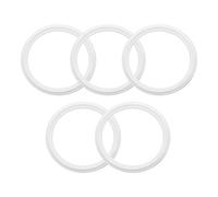 sourcing map 5Pcs PTFE Sanitary Gasket 2-1/2" Tri-Clover O-Ring Sealing Gasket Ring Washer Fits OD 77.5mm Sanitary Pipe Weld Ferrule, White