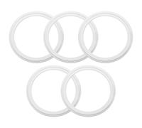 sourcing map 5Pcs PTFE Sanitary Gasket 3-1/2" Tri-Clover O-Ring Sealing Gasket Ring Washer Fits OD 105mm Sanitary Pipe Weld Ferrule, White
