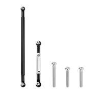 sourcing map 5pcs Pull Rod Link Rod Linkage Aluminum Alloy Wheel Base Upper Lower Link Rod Chassis Linkage for MN86K MN86KS 1/12 RC Car(Black)