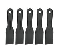sourcing map 5pcs Putty Knife Scraper 2" Width Flexible Plastic Putty Knife Paint Scraper Tool for Taping Drywall Spreading Painting Wall Scratching Black