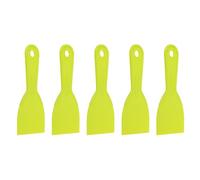 sourcing map 5pcs Putty Knife Scraper 3" Width Flexible Plastic Putty Knife Paint Scraper Tool for Taping Drywall Spreading Painting Wall Scratching Yellow