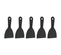 sourcing map 5pcs Putty Knife Scraper 4" Width Flexible Plastic Putty Knife Paint Scraper Tool for Taping Drywall Spreading Painting Wall Scratching Black