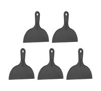 sourcing map 5pcs Putty Knife Scraper 8" Width Flexible Plastic Putty Knife Paint Scraper Tool for Taping Drywall Spreading Painting Wall Scratching Black