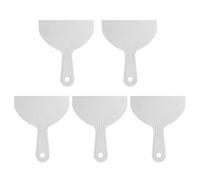 sourcing map 5pcs Putty Scraper 5.9" Width 1.7mm Thin Flexible Plastic Putty Knives for Taping Drywall Spreading Painting Wall Scratching Gray