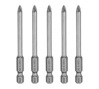 sourcing map 5pcs PZ1 Screwdriver Bit 1/4" Hex Shank 75mm/3" Length Magnetic Phillips Slotted Hex Bits S2 Steel Screw Driver Bit Industrial Grade Electric Hexagon Drill Bits