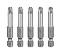 sourcing map 5pcs PZ3 Screwdriver Bit 1/4" Hex Shank 50mm/2" Length Magnetic Phillips Slotted Hex Bits S2 Steel Screw Driver Bit Industrial Grade Electric Hexagon Drill Bits