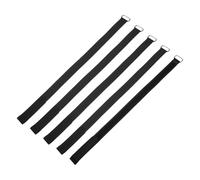 sourcing map 5Pcs Reusable Battery Tie Down Straps,0.8x18 Black Nylon Multipurpose Battery Hold Down Adjustable Cinch Strap Hook Loops Fastening Tie for Quadcopters FPV RC Drone Boat Cars
