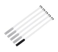 sourcing map 5Pcs Reusable Battery Tie Down Straps,0.8x20 White Nylon Multipurpose Battery Hold Down Adjustable Cinch Strap Hook Loop Fastening Tie for Quadcopters FPV RC Drone Boat Car