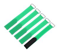 sourcing map 5Pcs Reusable Battery Tie Down Straps,2x20cm Green Nylon Multipurpose Battery Hold Down Adjustable Cinch Strap Hook Loops Fastening Tie for Quadcopters FPV RC Drone Boat Cars