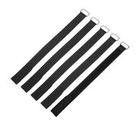 sourcing map 5Pcs Reusable Battery Tie Down Straps,2x30cm Black Nylon Multipurpose Battery Hold Down Adjustable Cinch Strap Hook Loops Fastening Tie for Quadcopters FPV RC Drone Boat Cars