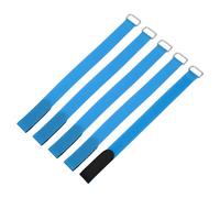 sourcing map 5Pcs Reusable Battery Tie Down Straps,2x30cm Blue Nylon Multipurpose Battery Hold Down Adjustable Cinch Strap Hook Loops Fastening Tie for Quadcopters FPV RC Drone Boat Cars