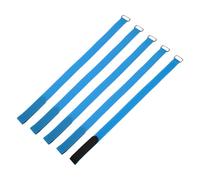 sourcing map 5Pcs Reusable Battery Tie Down Straps,2x45cm Blue Nylon Multipurpose Battery Hold Down Adjustable Cinch Strap Hook Loops Fastening Tie for Quadcopters FPV RC Drone Boat Cars