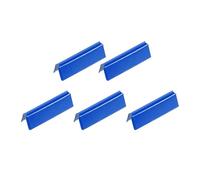 sourcing map 5pcs Ribbon Cord Crimp Ends, 30mm/1.18inch Ribbon Crimp Clamp, Belt Buckle End Tip for Craft Jewelry Making, Deep Blue