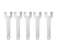 sourcing map 5pcs Rotary Tool Wrench 30mm Center 2mm Thickness Metal Lock Nut Replacement Wrenches Spanner