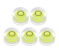 sourcing map 5pcs Round Bubble Level 13x7mm Mini Circular Bullseye Spirit Levels for Leveling Camera Tripod Telescope Workshop Turntable Pictures Frame, Lime