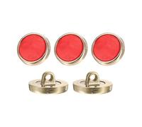sourcing map 5Pcs Round Button, 18mm/0.7" Resin Vintage Decorative Pattern Button Sewing Craft Accessories for Blazer Clothes Uniform Jacket Coat, Red