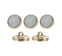 sourcing map 5Pcs Round Button, 18mm/0.7" Resin Vintage Decorative Pattern Button Sewing Craft Accessories for Blazer Clothes Uniform Jacket Coat, Dark Gray
