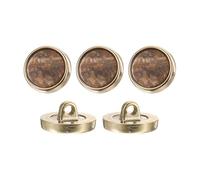 sourcing map 5Pcs Round Button, 18mm/0.7" Resin Vintage Decorative Pattern Button Sewing Craft Accessories for Blazer Clothes Uniform Jacket Coat, Dark Coffee