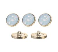 sourcing map 5Pcs Round Button, 23mm/0.9" Resin Vintage Decorative Pattern Button Sewing Craft Accessories for Blazer Clothes Uniform Jacket Coat, Sky Blue