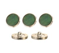 sourcing map 5Pcs Round Button, 23mm/0.9" Resin Vintage Decorative Pattern Button Sewing Craft Accessories for Blazer Clothes Uniform Jacket Coat, Dark Green