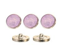 sourcing map 5Pcs Round Button, 23mm/0.9" Resin Vintage Decorative Pattern Button Sewing Craft Accessories for Blazer Clothes Uniform Jacket Coat, Purple