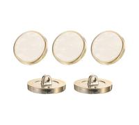 sourcing map 5Pcs Round Button, 23mm/0.9" Resin Vintage Decorative Pattern Button Sewing Craft Accessories for Blazer Clothes Uniform Jacket Coat, White
