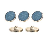 sourcing map 5Pcs Round Button, 23mm/0.9" Resin Vintage Decorative Pattern Button Sewing Craft Accessories for Blazer Clothes Uniform Jacket Coat, Dark Blue