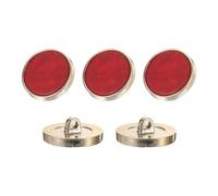 sourcing map 5Pcs Round Button, 23mm/0.9" Resin Vintage Decorative Pattern Button Sewing Craft Accessories for Blazer Clothes Uniform Jacket Coat, Wine Red