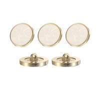 sourcing map 5Pcs Round Button, 25mm/1" Resin Vintage Decorative Pattern Button Sewing Craft Accessories for Blazer Clothes Uniform Jacket Coat, White
