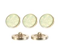 sourcing map 5Pcs Round Button, 25mm/1" Resin Vintage Decorative Pattern Button Sewing Craft Accessories for Blazer Clothes Uniform Jacket Coat, Light Green