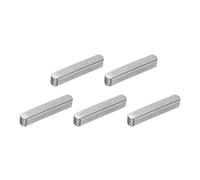 sourcing map 5Pcs Round Ended Feather Key, 3 x 3 x 18mm Carbon Steel Parallel Drive Shaft Key Stock, Machine Keyway for Shaft Type Fastening Connection
