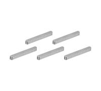 sourcing map 5Pcs Round Ended Feather Key, 5 x 5 x 45mm Carbon Steel Parallel Drive Shaft Key Stock, Machine Keyway for Shaft Type Fastening Connection