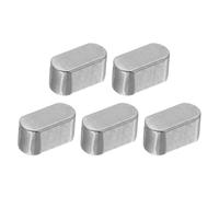 sourcing map 5Pcs Round Ended Feather Key, 6 x 6 x 12mm Carbon Steel Parallel Drive Shaft Key Stock, Machine Keyway for Shaft Type Fastening Connection