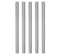 sourcing map 5pcs Round Rods 6.2mm x 100mm High Speed Steel (HSS) Lathe Bar Stock DIY Craft Tools for Turning Facing Drilling Threading