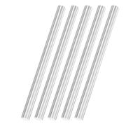 sourcing map 5Pcs Round Steel Rods, 6.4mm x 100mm SKD11 Steel Solid Lathe Bar Stock Tool for Shaft Gear Drill Lathes Boring Machine