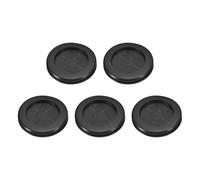 sourcing map 5Pcs Rubber Grommets 2" (50mm) Drill Hole, 1-5/8" (42mm) ID Double Sided Hole Plugs Ring Gasket for Firewall Cable Wire Protecting, Black