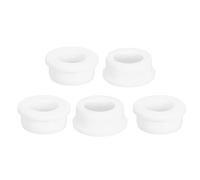 sourcing map 5Pcs Rubber Grommets 32mm Drill Hole, 22mm ID Hole Top Hat Grommet White Silicone Rubber Hole Plug Gasket for Wiring, Automotive